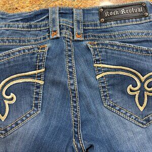 Rock Revival Amy Boot Sz 30 x 33 Jeans Vintage GUC